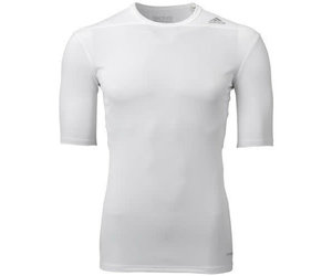 adidas TechFit 14 Compression SS ClimaLite Underlayer - White - Soccerium