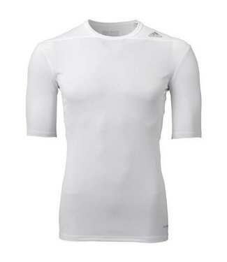 adidas adidas TechFit 14 Compression SS  ClimaLite  Underlayer - White