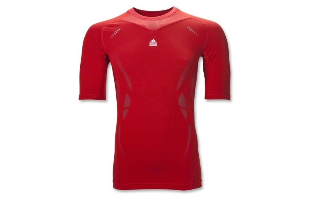 adidas adidas TechFit Compression SS ClimaLite Underlayer-Red