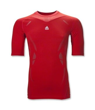 adidas adidas TechFit Compression SS ClimaLite  Underlayer-Red