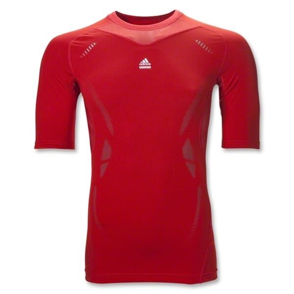 adidas TechFit Compression SS ClimaLite  Underlayer-Red