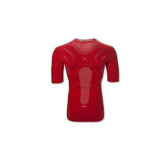 adidas Techfit Compression Top Men's Red New without Tags S - Locker Room  Direct