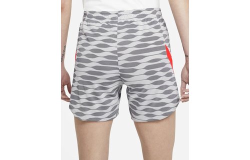 Nike Womens Dri-Fit Strike Soccer  Shorts - White/Black/Bright Crimson