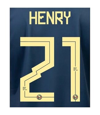 Uni-Sport Henry # 21 Club America 21/22 Away  Nameset
