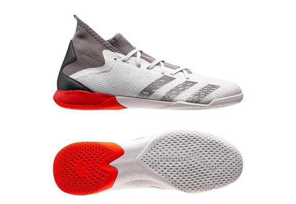 adidas Predator Freak.3 IN Indoor - White / Iron Metallic / Solar Red