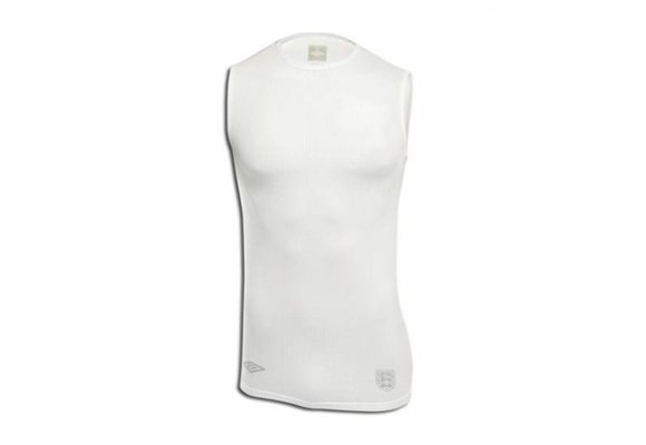 umbro England Sleeveless Base Layer Underlayer - White