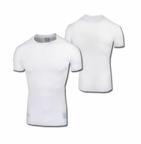 umbro England Short Sleeve Base Layer Underlayer - White