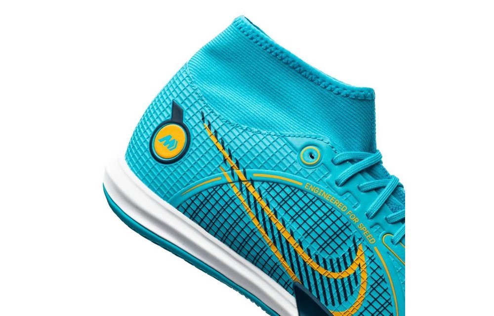 Nike Superfly 8 DF Academy IC indoor - Chlorine Blue Laser Orange