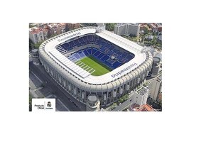 Real Madrid Stadium 26 x 34 Estadio Santiago Bernabeu Poster