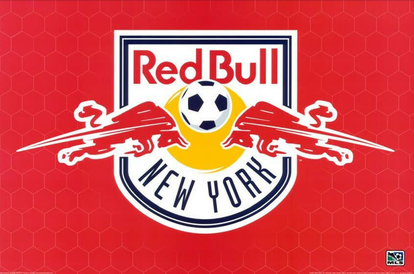 New York Red Bull 26 x 34 MLS Soccer Badge Poster