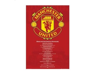 Manchester United 26 x 34 Honors Soccer Poster