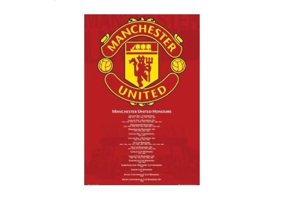 Manchester United 26 x 34 Honors Soccer Poster