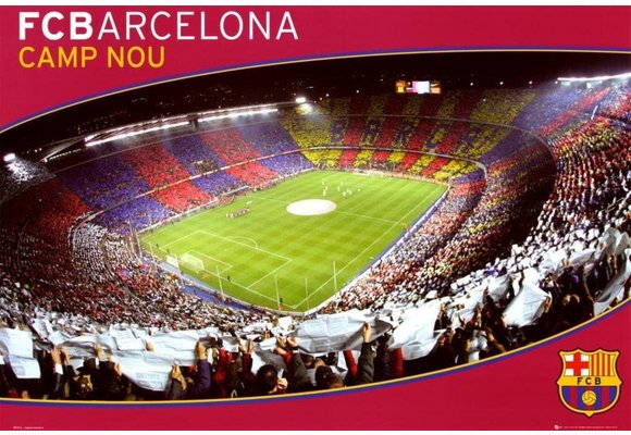 FC Barcelona Stadium 26 x 34 Camp Nou Poster