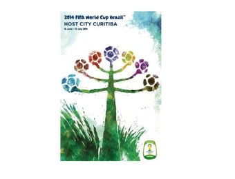 World Cup 2014 Host City Curitiba 24 x 36 Soccer Poster