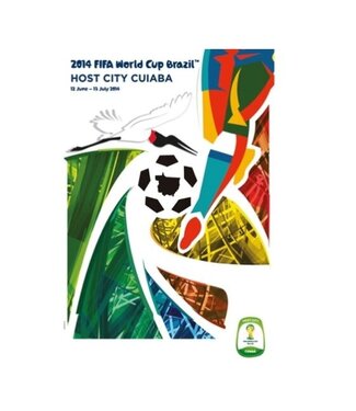 World Cup 2014 Host City Cuiaba 24 x 36 Soccer Poster