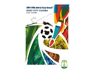 World Cup 2014 Host City Cuiaba 24 x 36 Soccer Poster