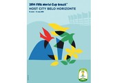 World Cup 2014 Host City Belo Horizonte 24 x 36 Soccer Poster