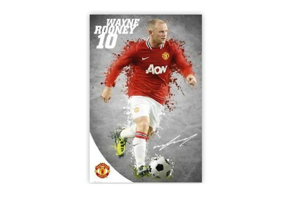 Wayne Rooney 2011-2012 Manchester United Soccer Poster