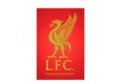Liverpool FC  Crest Badge Red Gold Soccer Poster