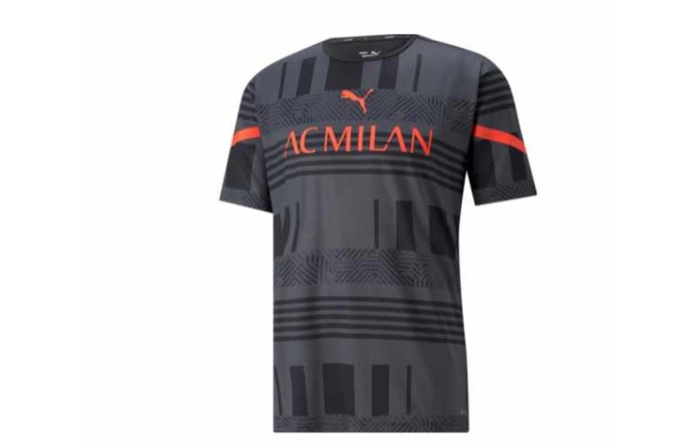 Puma AC Milan 21 / 22 Prematch Mens Jersey - Black/Grey/Red