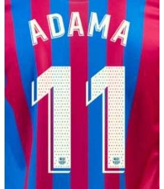 Uni-Sport Adama Traore #11 Barcelona 21/22 Home Nameset