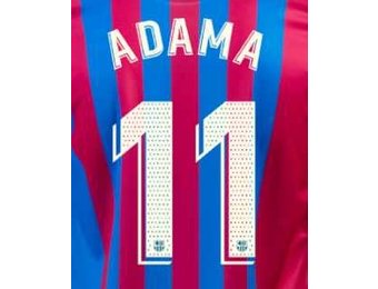 Adama Traore #11 Barcelona 21/22 Home Nameset