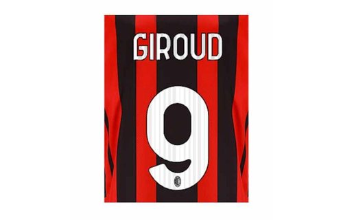 Giroud #9 AC Milan 21/22 Home Nameset