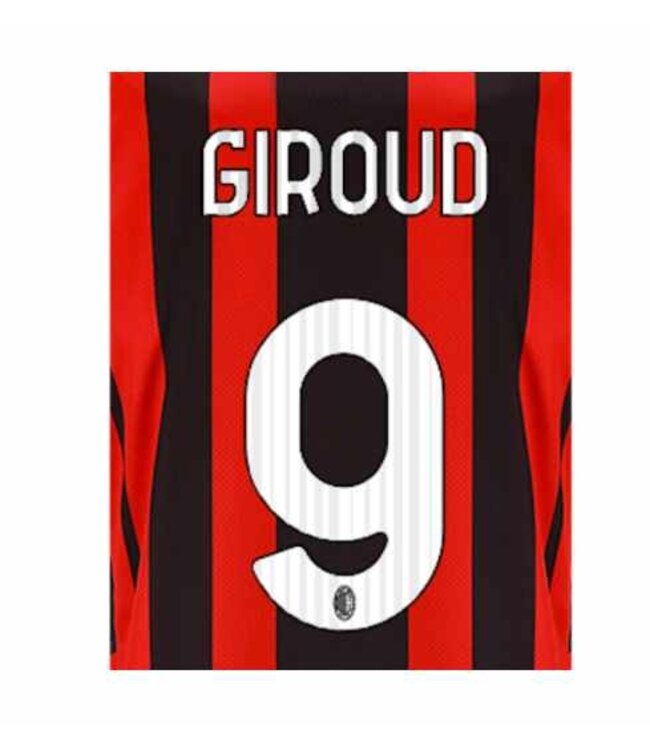 Uni-Sport Giroud #9 AC Milan 21/22 Home Nameset