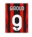 Uni-Sport Giroud #9 AC Milan 21/22 Home Nameset