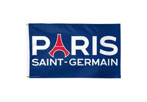 WinCraft PSG Paris Saint German Wordmark Flag 3'x5'