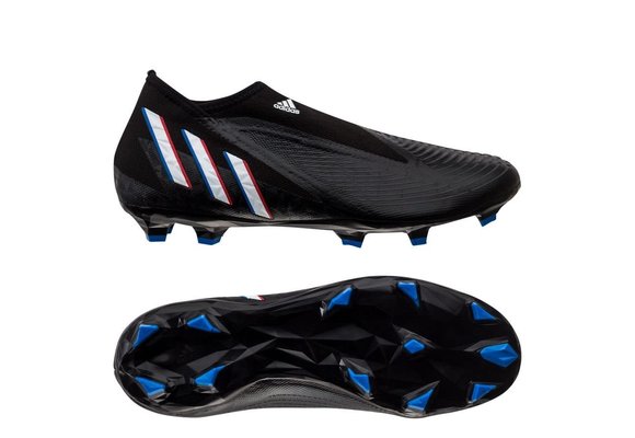 adidas Predator Edge .3 Lacelless FG - Core Black / Cloud White / Vivid Red