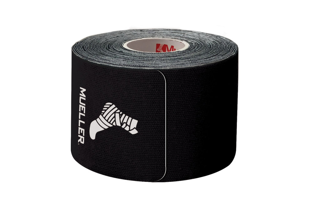 Mueller Kinesiology Tape Pre-Cut I-Strips (1 Roll) - Black