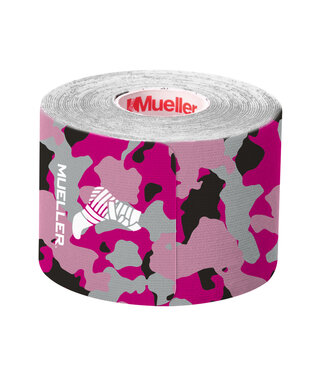 Mueller Mueller Kinesiology Tape Pre-Cut I-Strips (1 Roll) - Pink Camo
