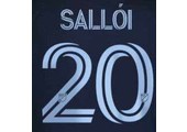 Salloi # 20 Sporting Kansas City 2022 Away Nameset - Smoke Blue