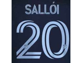 Salloi # 20 Sporting Kansas City 2022 Away Nameset - Smoke Blue