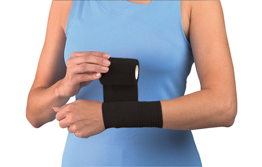 Mueller Self Adhering Sports Wrap - Black