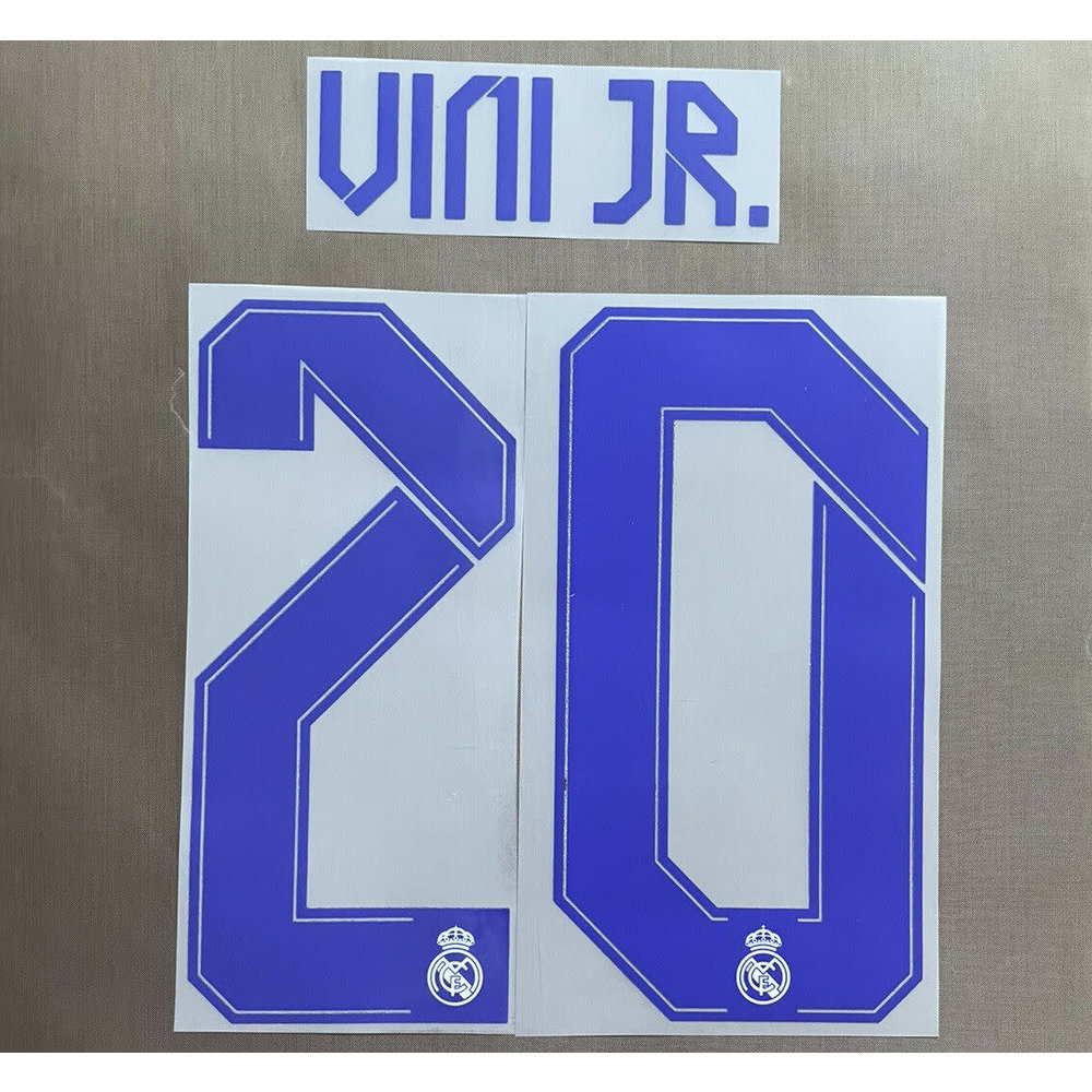 Vini Jr. # 20 Real Madrid 22/23 Home / Away Nameset - Soccerium