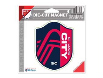 WinCraft Saint Louis SC Logo Die-Cut 4.5 x 6 Magnet