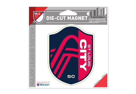 WinCraft Saint Louis SC Logo Die-Cut 4.5 x 6 Magnet