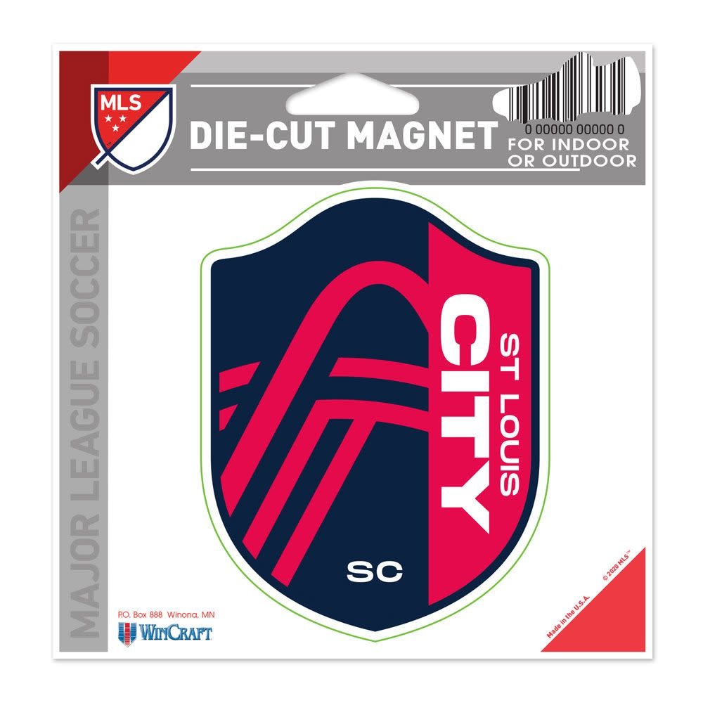 WinCraft Saint Louis SC Logo Die-Cut 4.5 x 6 Magnet