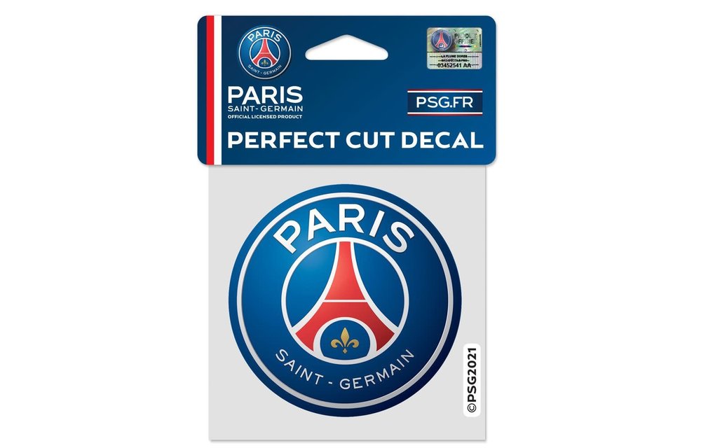 WinCraft Paris Saint Germain PSG Badge 4'x 4' Perfect Cut Decal