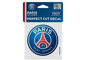 WinCraft Paris Saint Germain PSG Badge 4'x 4' Perfect Cut Decal
