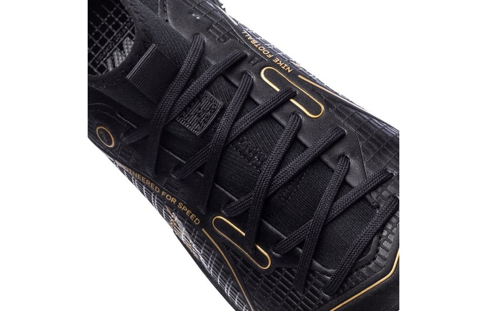 Nike Jr Superfly 8 DF Academy TF Turf - Black / Metallic Silver / Metallic Gold