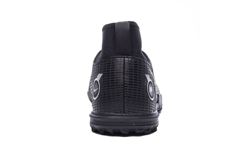 Nike Jr Superfly 8 DF Academy TF Turf - Black / Metallic Silver / Metallic Gold