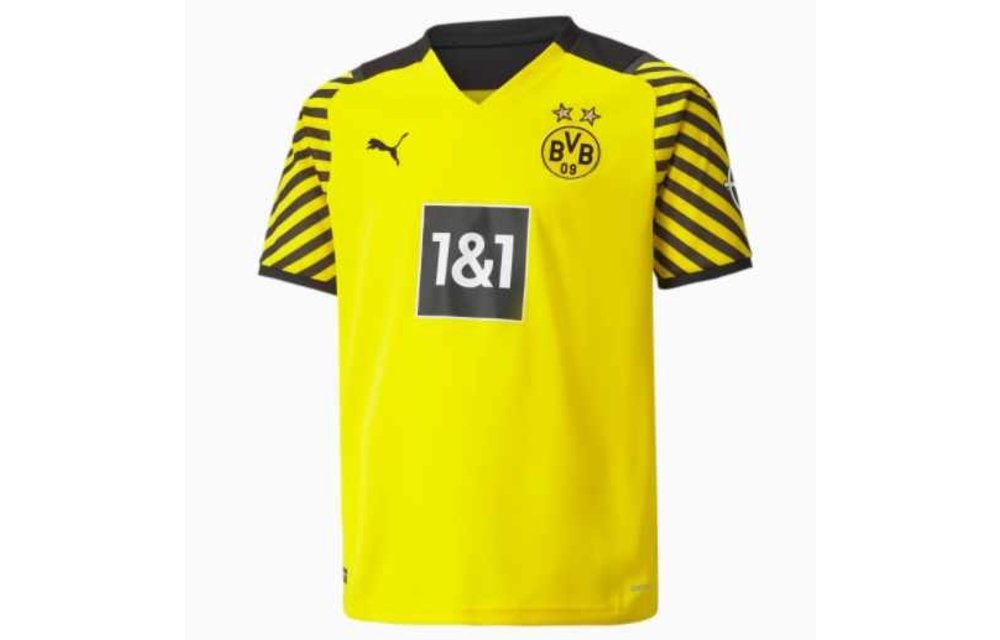 Puma Jr Youth BVB Borussia Dortmund 2021-22 Home Jersey - Yellow/Black