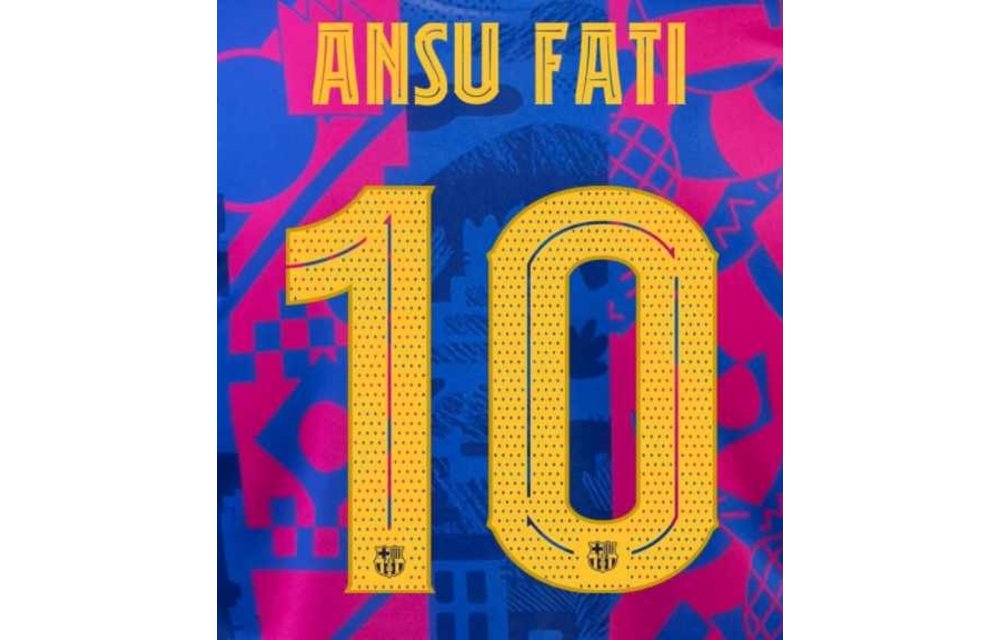 Ansu Fati #10 Barcelona 21/22 Third Nameset