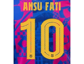 Ansu Fati #10 Barcelona 21/22 Third Nameset