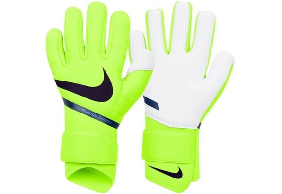 Nike GK Phantom Shadow Goalie Gloves - Lime Green / Black / Blue