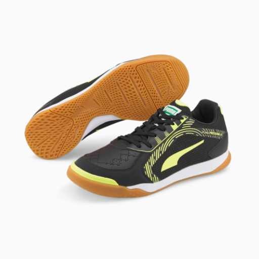 Puma Pressing II Indoor Shoes -Black / Yellow Alert / White