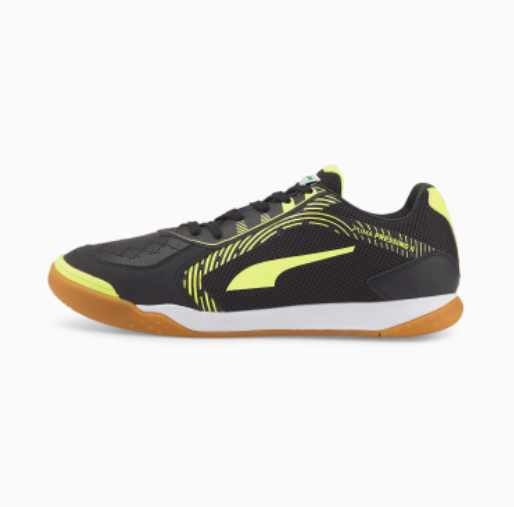 Puma Pressing II Indoor Shoes -Black / Yellow Alert / White